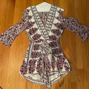 3/4 quarter sleeve romper